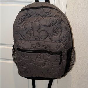 Disney Gray Backpack with Mickey Character Design
